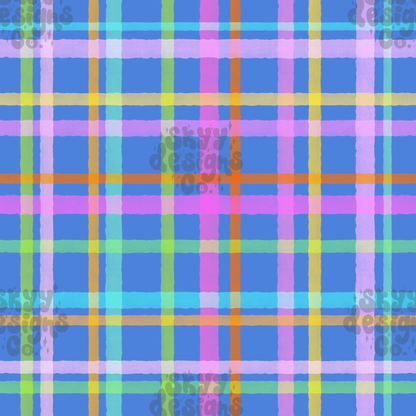 Neon Spring Plaid
