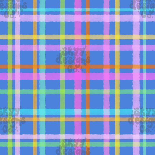 Neon Spring Plaid