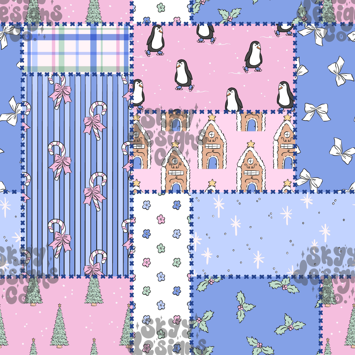 Pastel Winter Patchwork