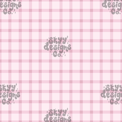 Pink girly plaid