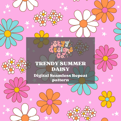 Bright Summer Floral Pattern