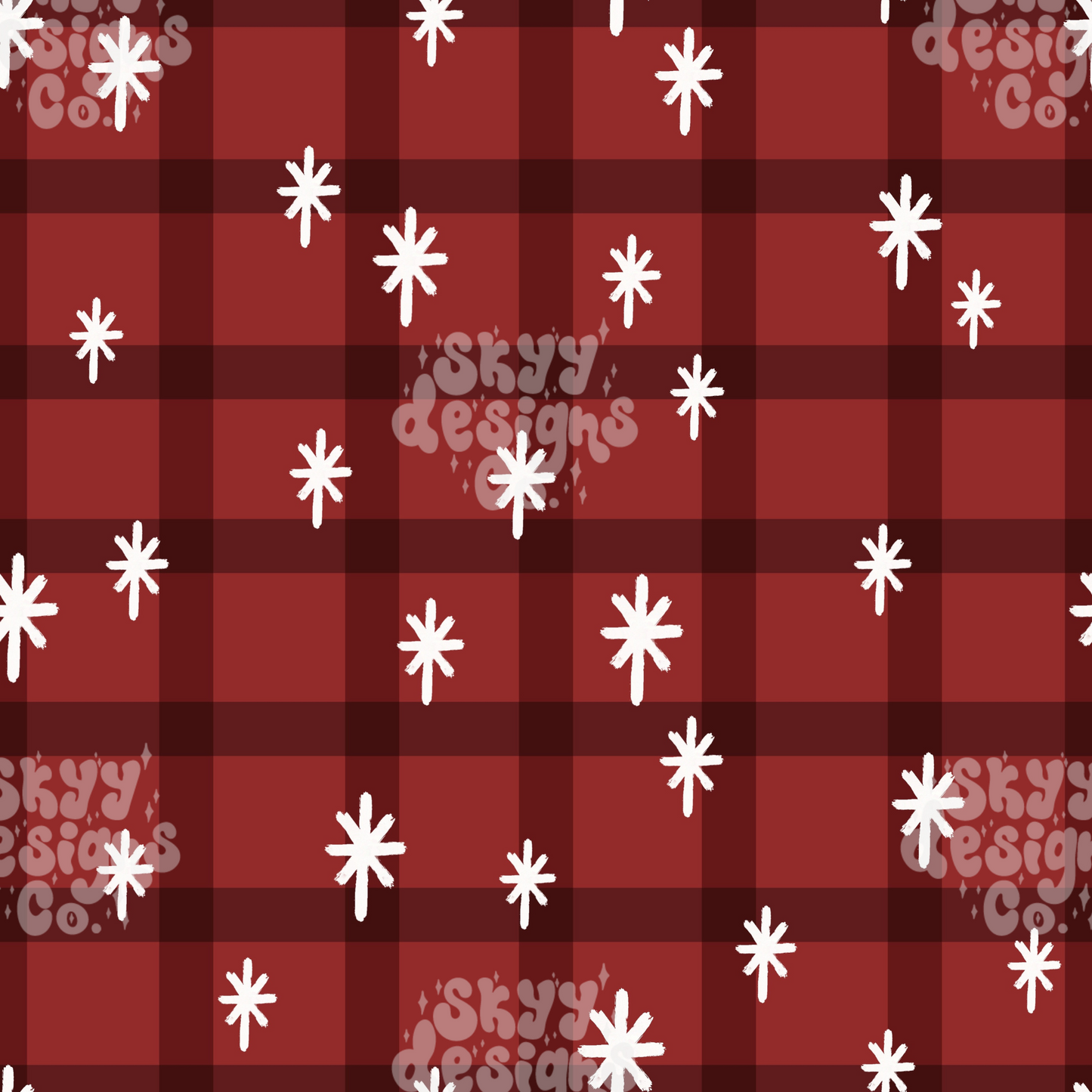 Plaid snowflakes