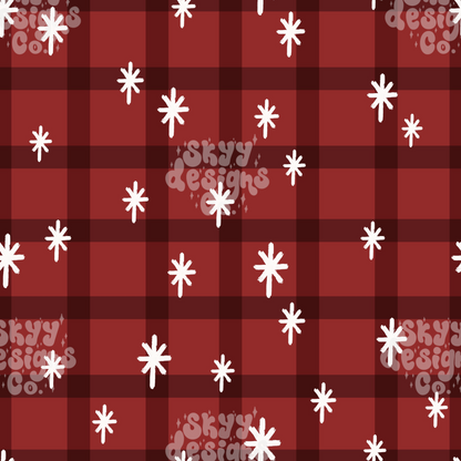 Plaid snowflakes