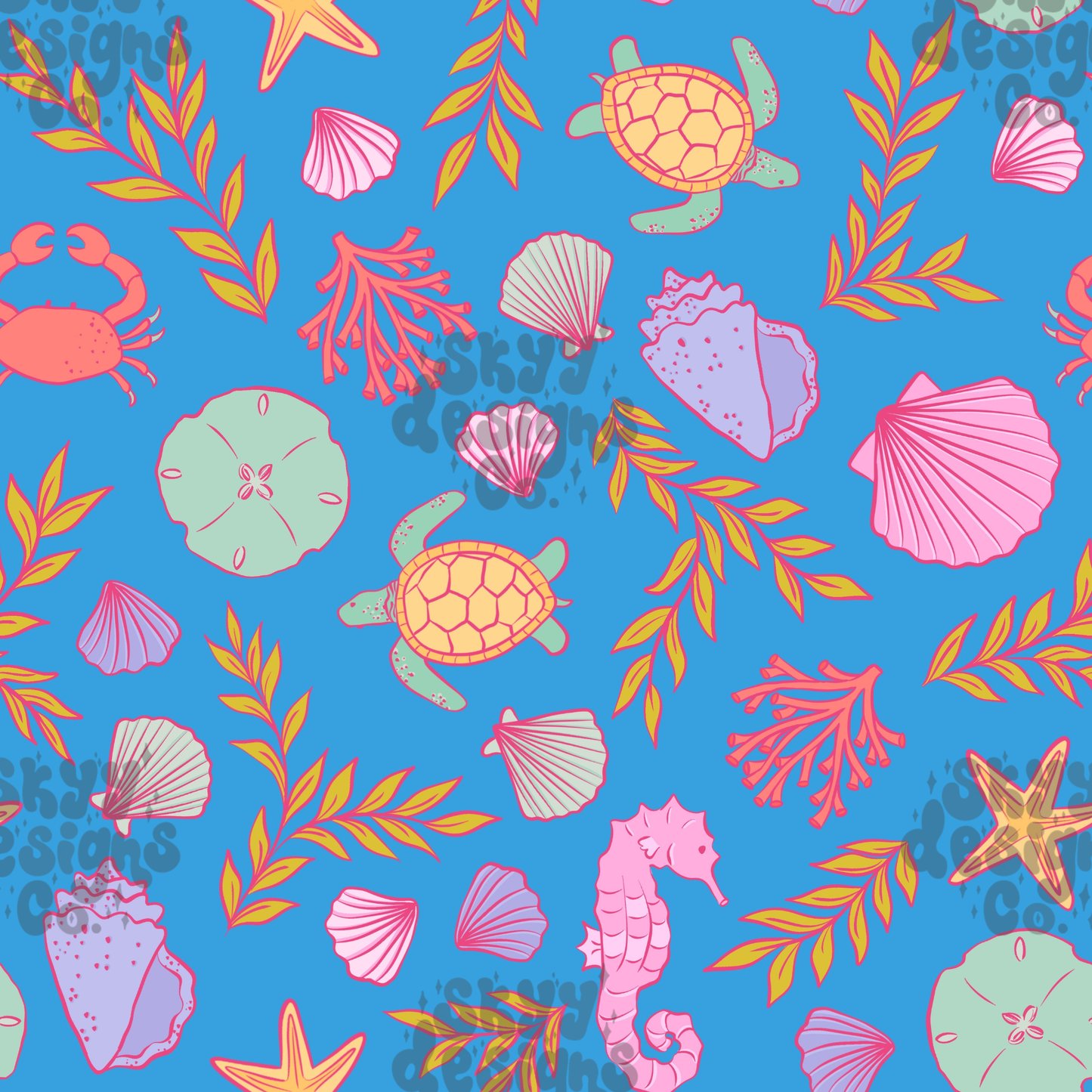 Pastel Coastal Shells