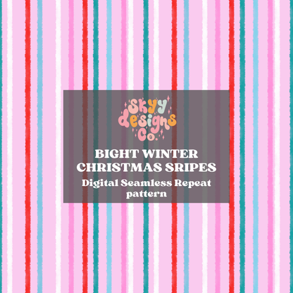 Bright Christmas stripes pattern