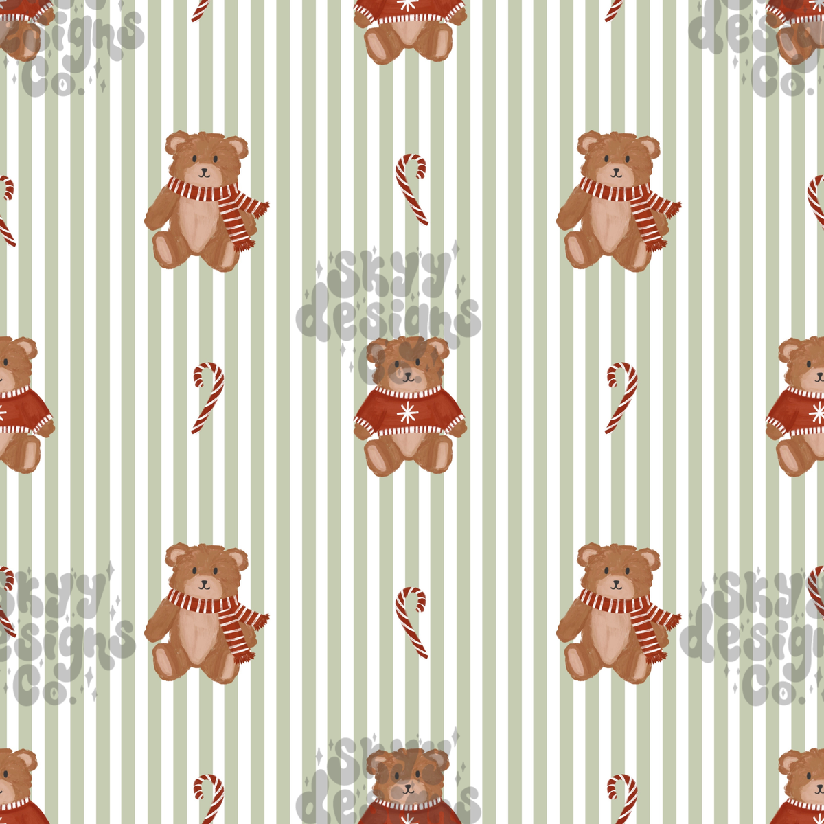Winter Bear Stripes