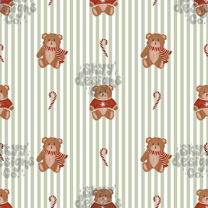 Winter Bear Stripes