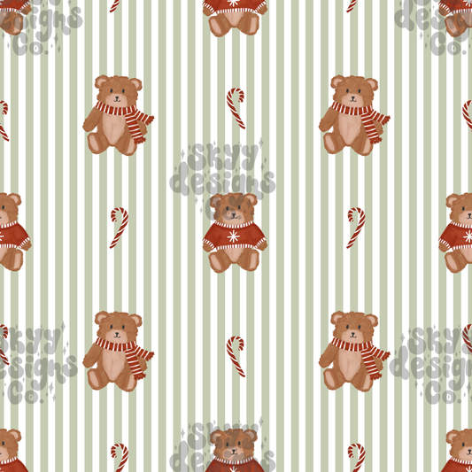 Winter Bear Stripes
