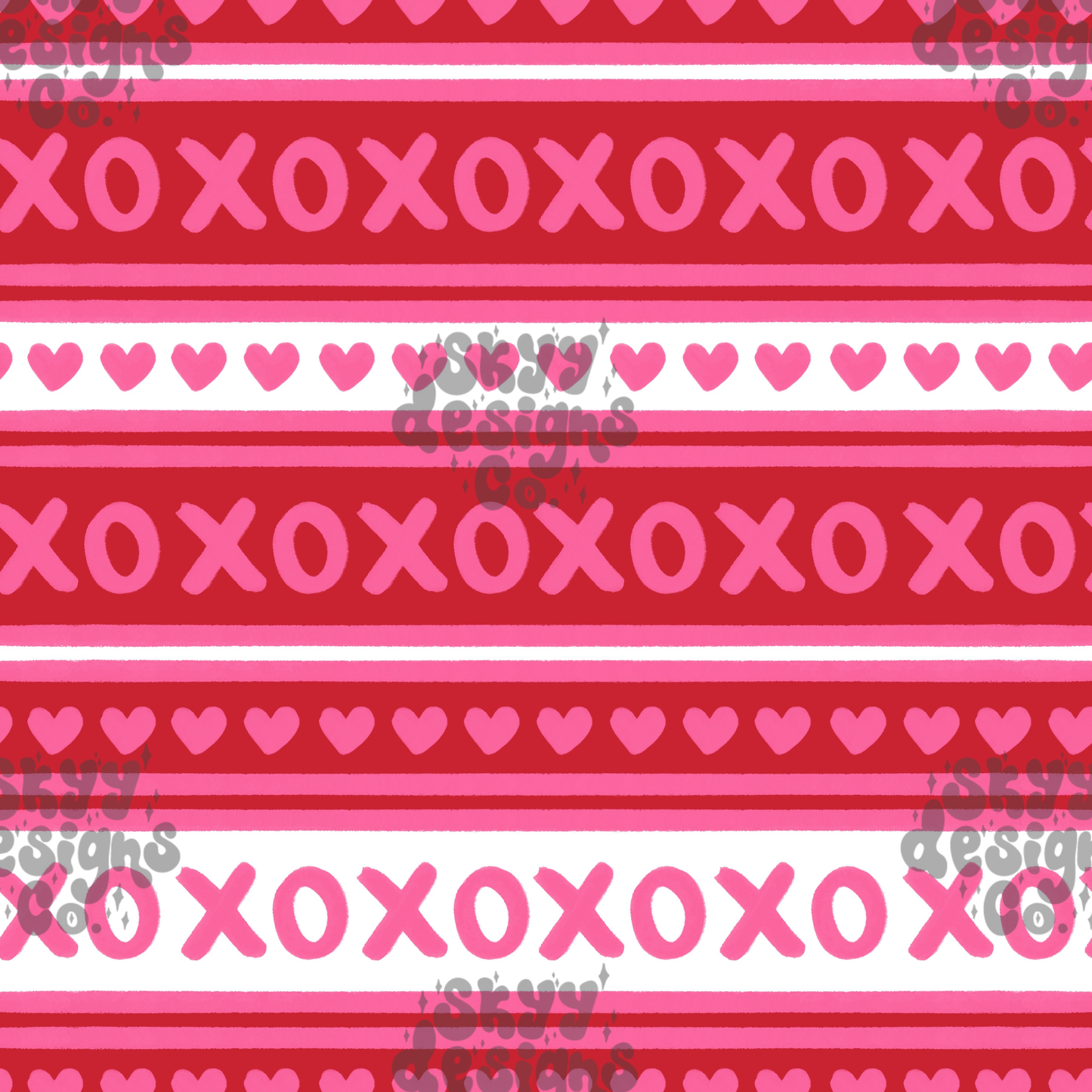 Valentine Love Stripes