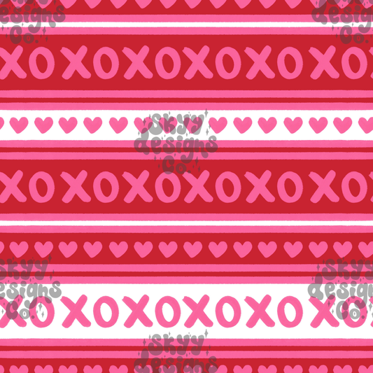 Valentine Love Stripes