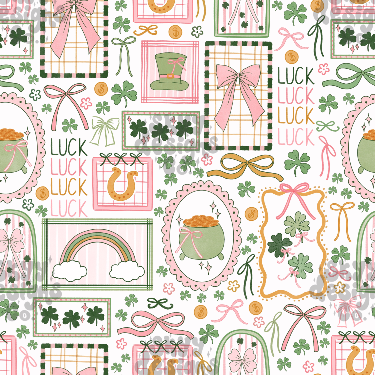 Preppy St. Patrick's Stamps