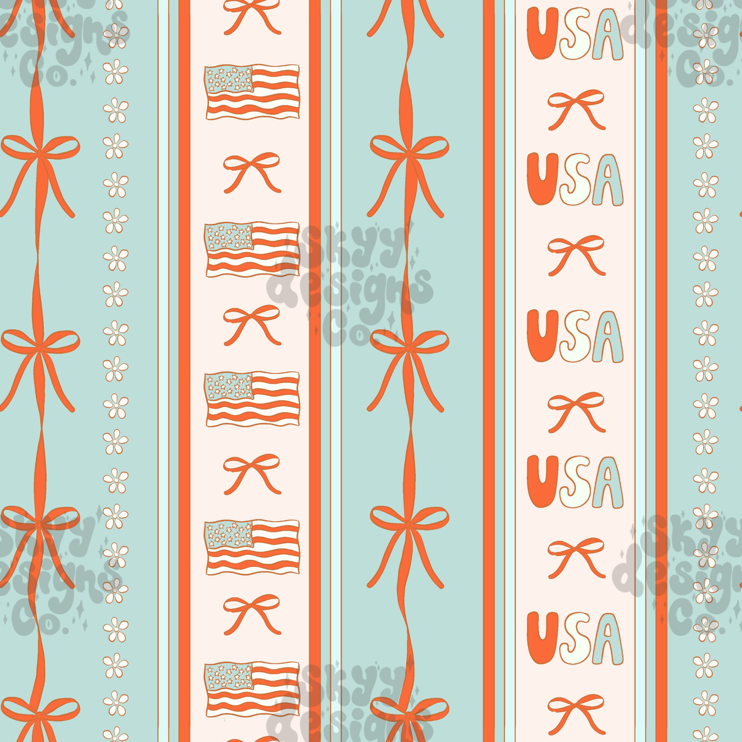 Patriotic Coquette Stripe