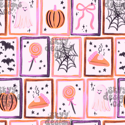 Watercolor Spooky Frames