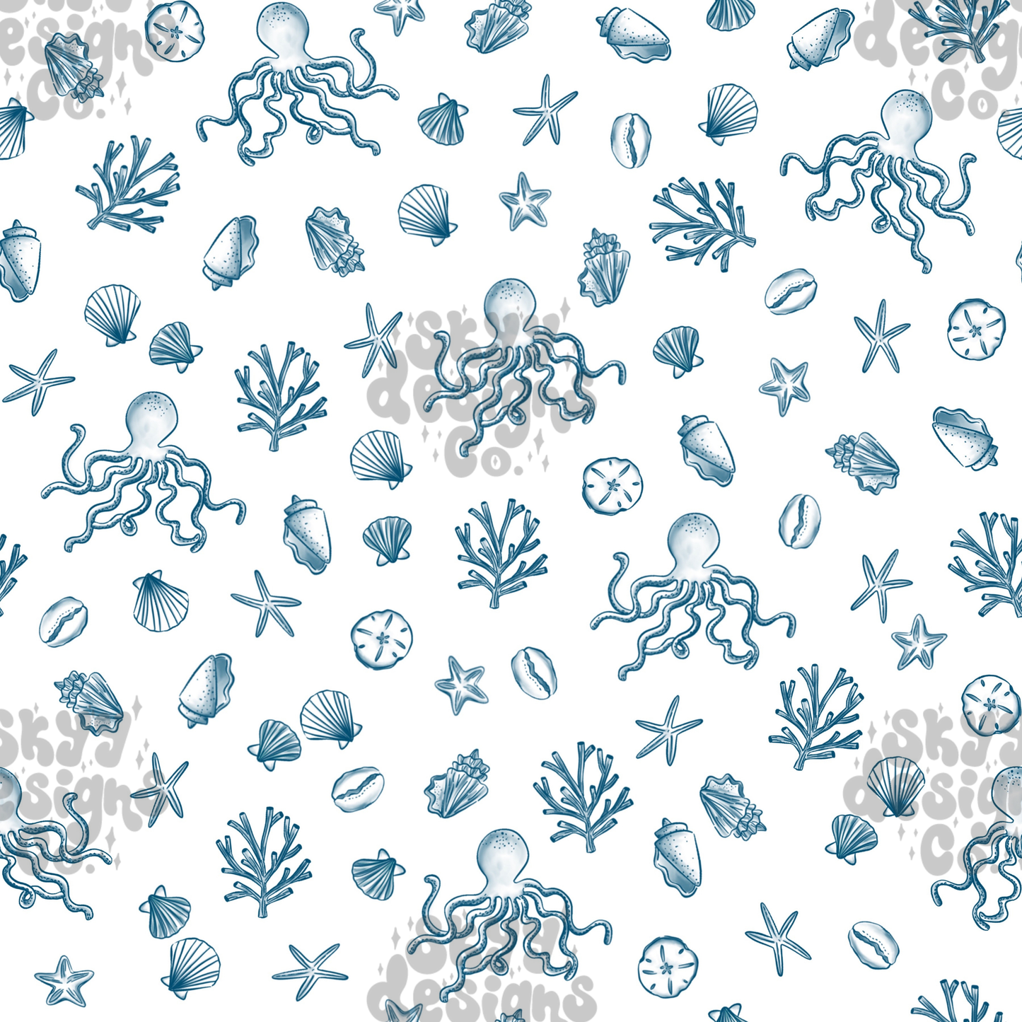 Nautical Coastal Toile