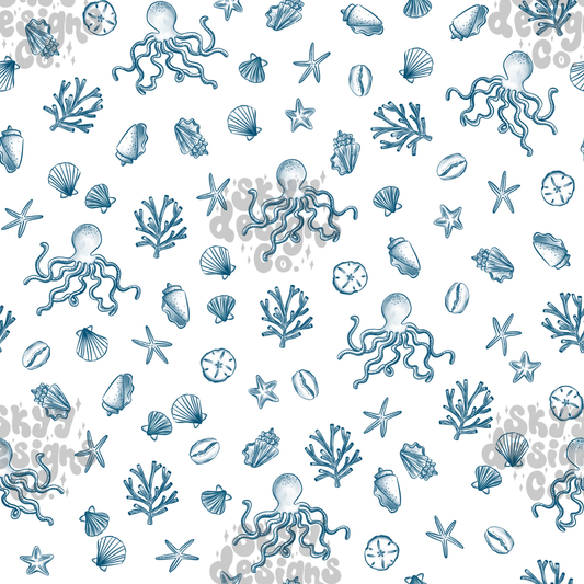 Nautical Coastal Toile