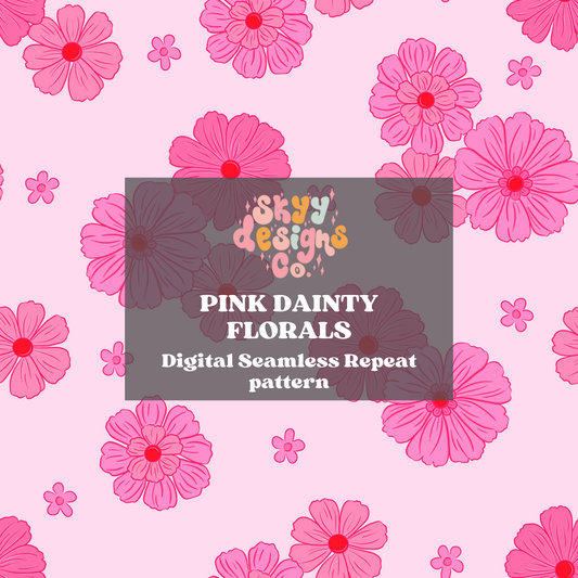 Pink dainty floral Pattern