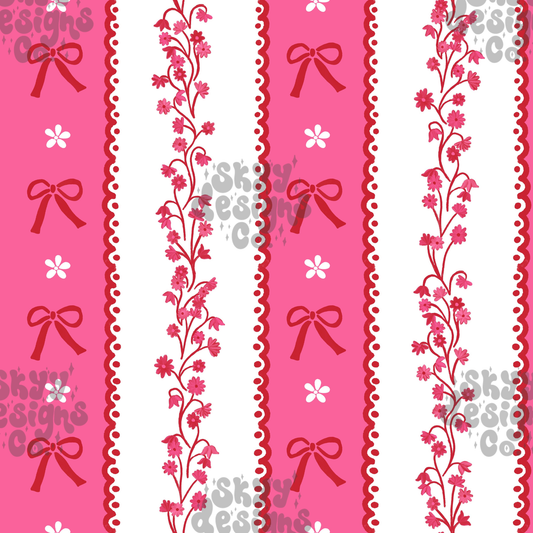Valentine Lace Stripe