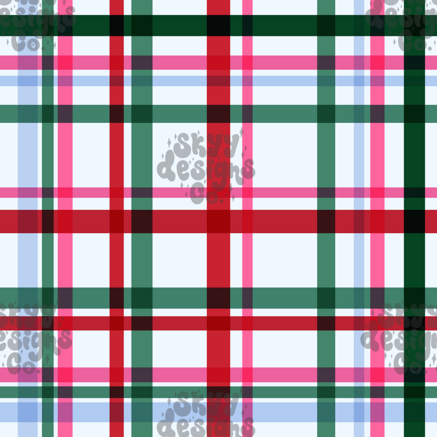 Winter gingham plaid