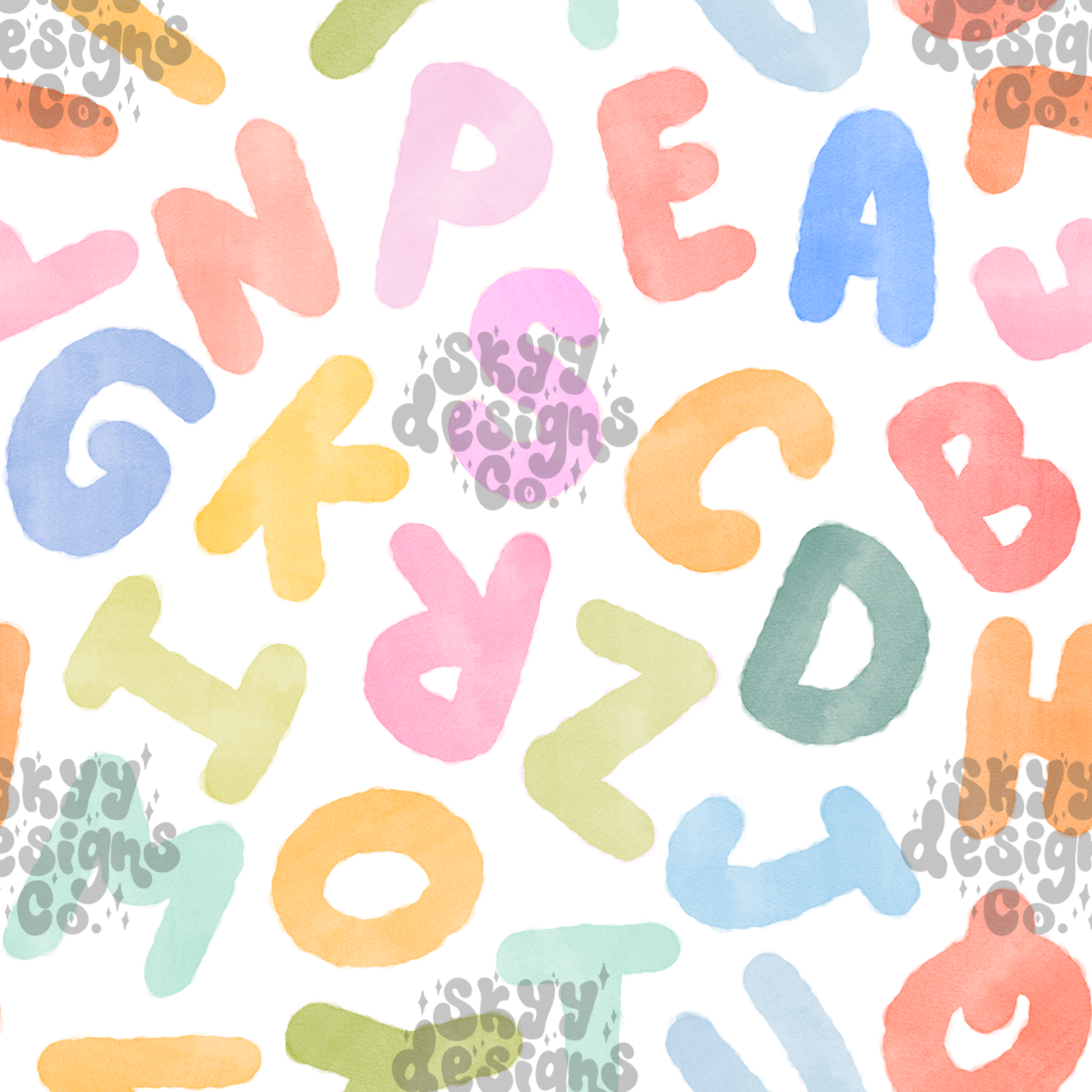 Watercolor Alphabet