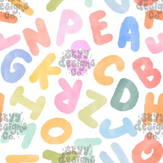 Watercolor Alphabet