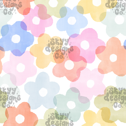 Watercolor Daisy Floral