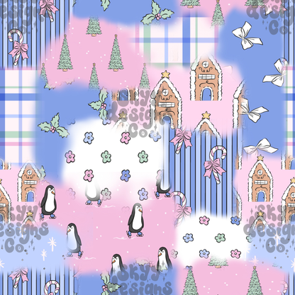 Winter Abstract Patchwork