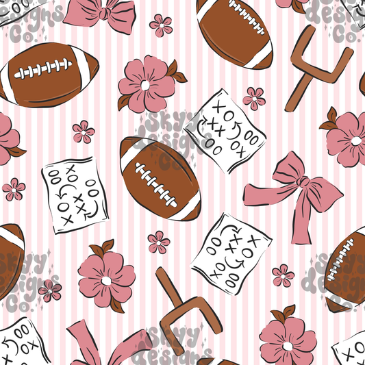 Coquette Girly Football