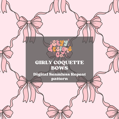 Girly Coquette Bow Pattern