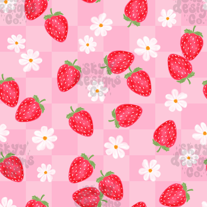 Strawberry Daisy Floral