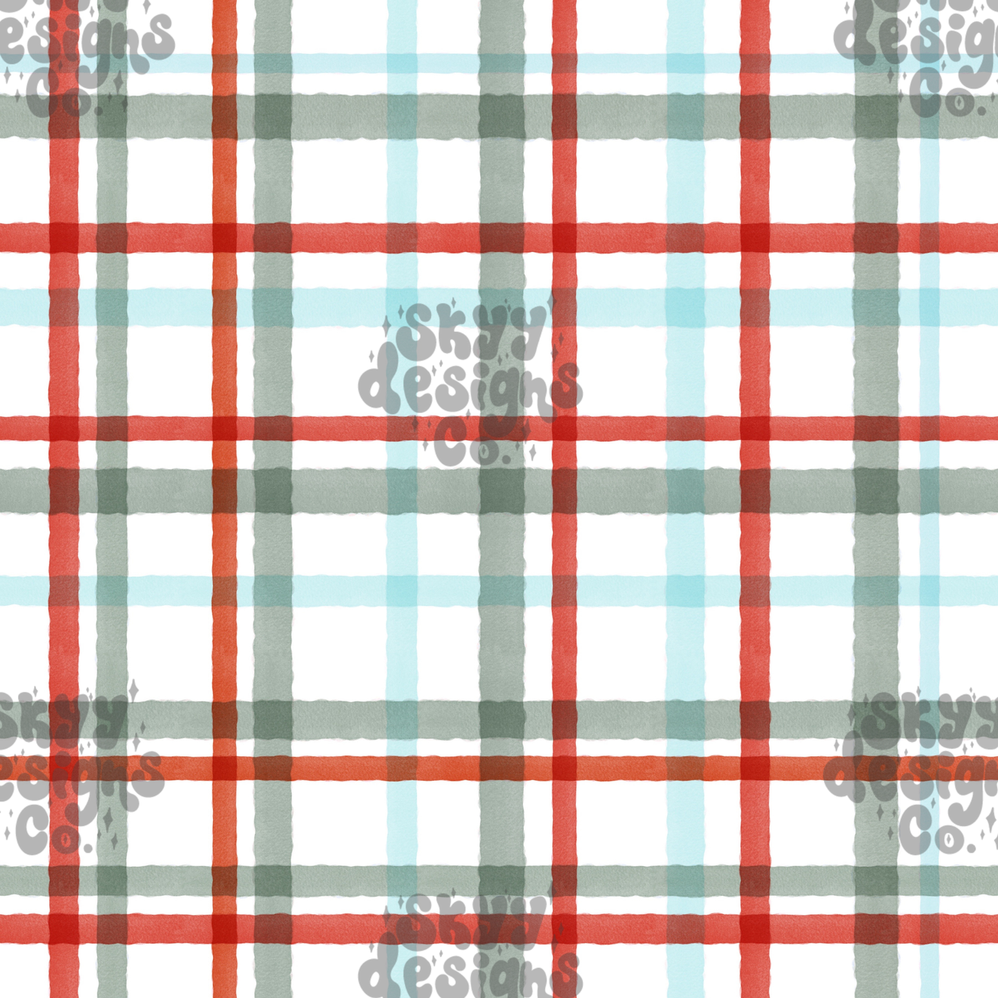 traditional Christmas plaid