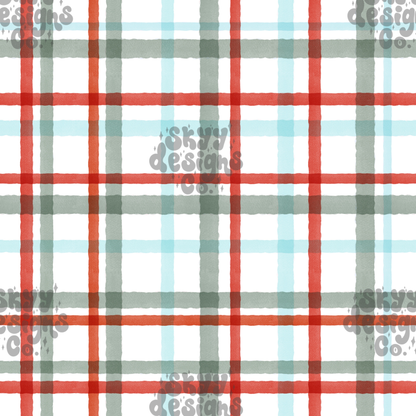 traditional Christmas plaid