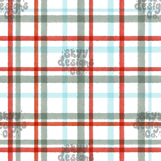 traditional Christmas plaid