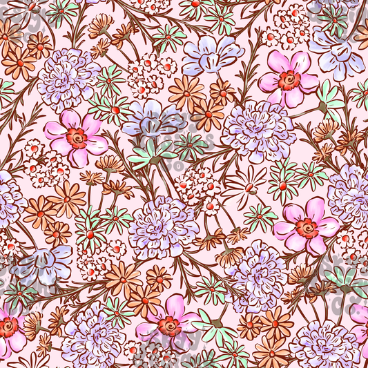 Pastel Wildflowers