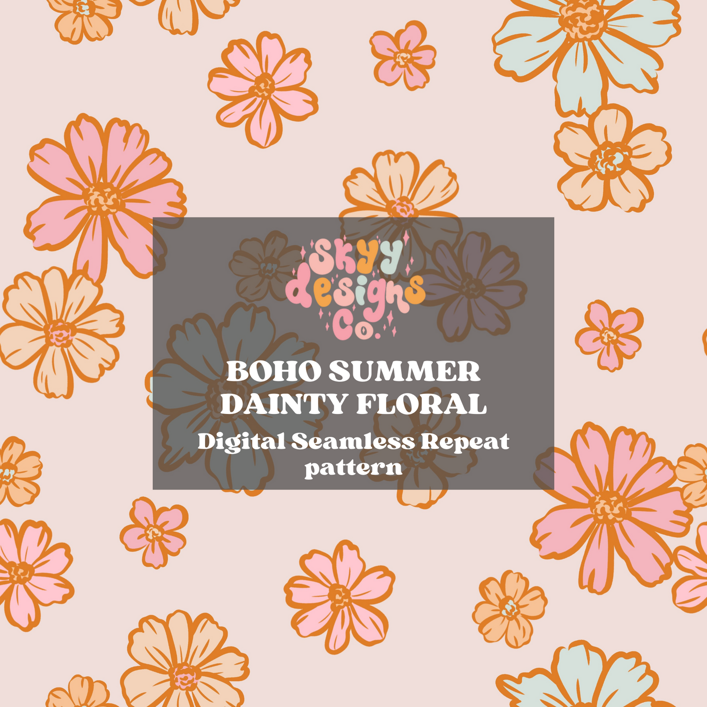Boho Summer Floral Pattern