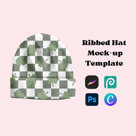 Ribbed Hat Mock-up