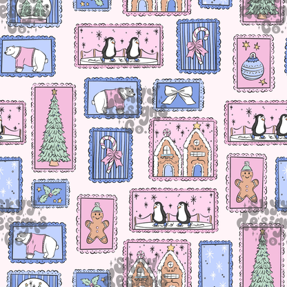 Pastel Winter Stamps