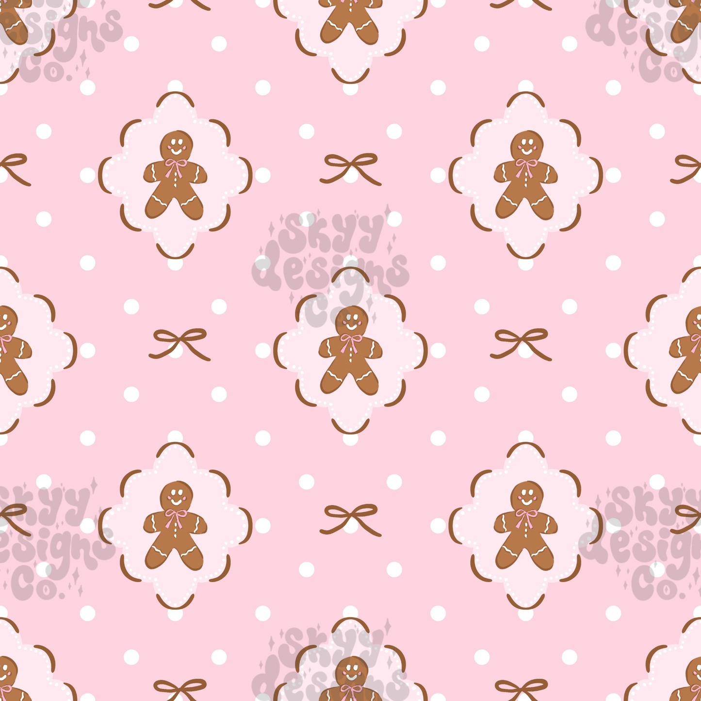 Polka Dot Gingerbread Patchwork