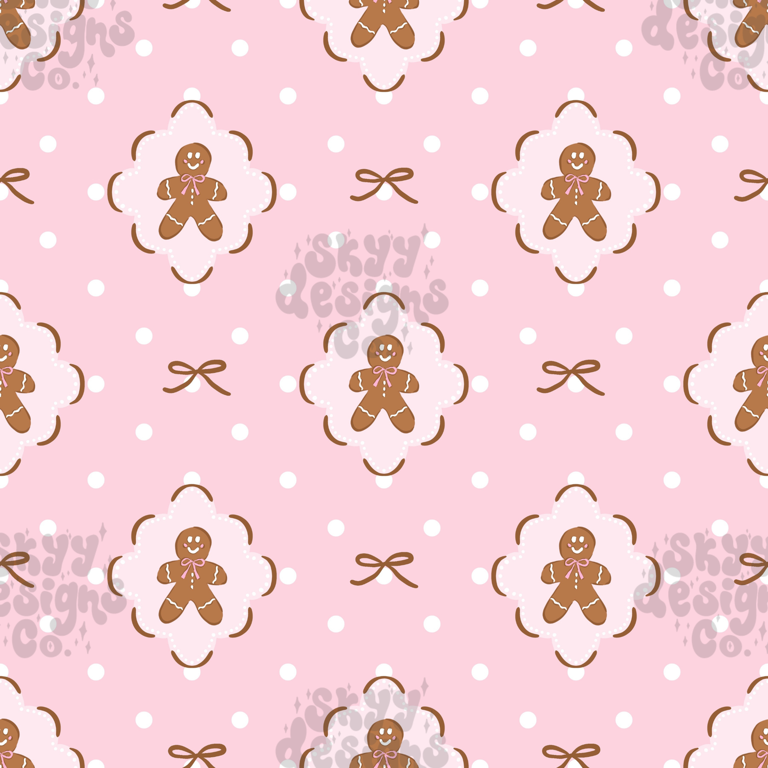 Polka Dot Gingerbread Patchwork