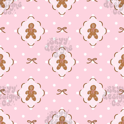 Polka Dot Gingerbread Patchwork
