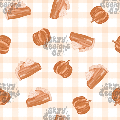 Gingham Pumpkin Pies