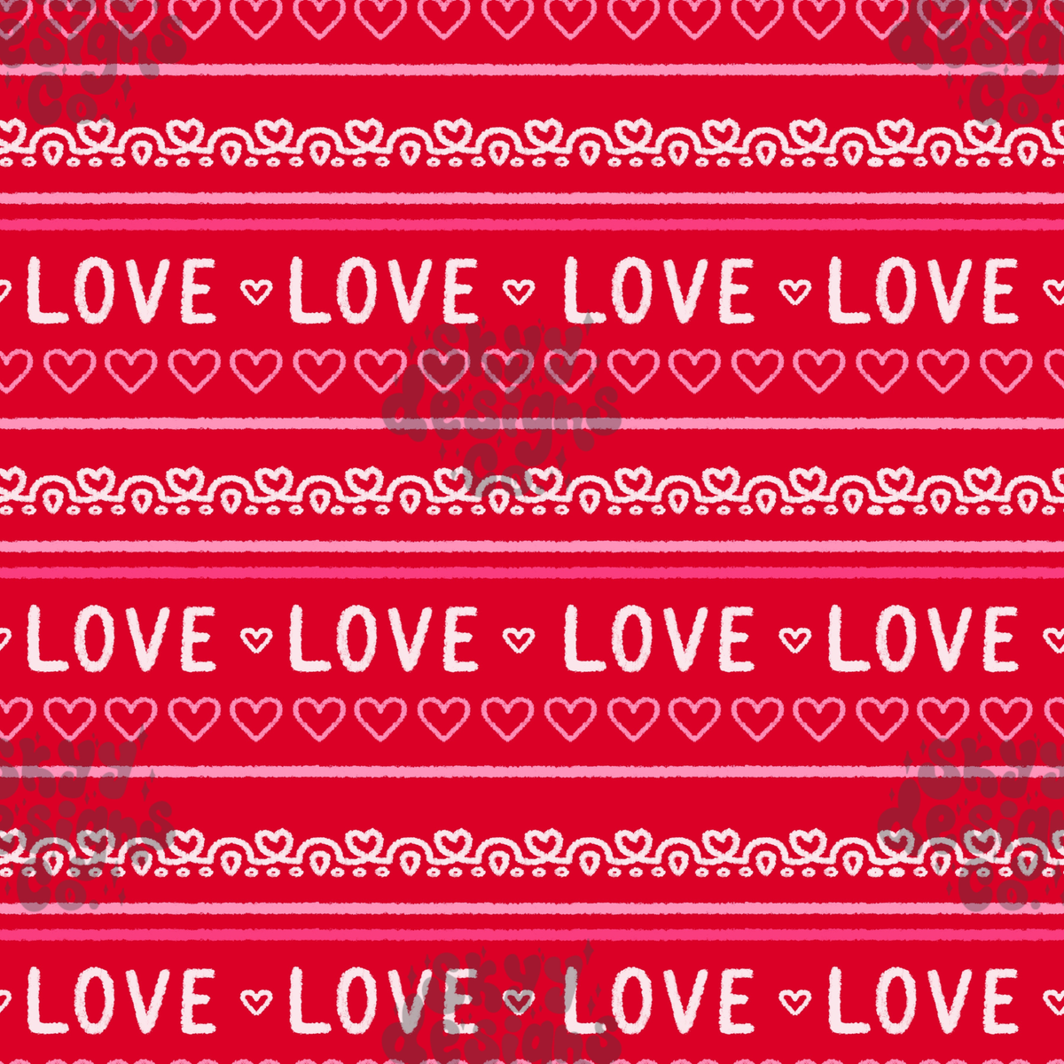 Valentine's Love Stripe
