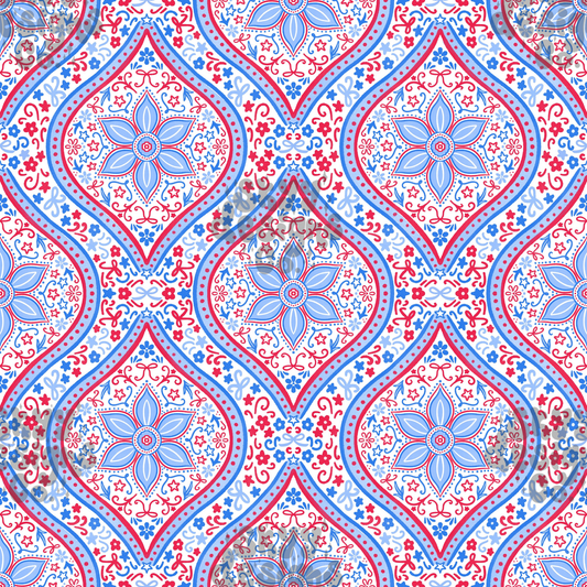 Patriotic Scallop Floral