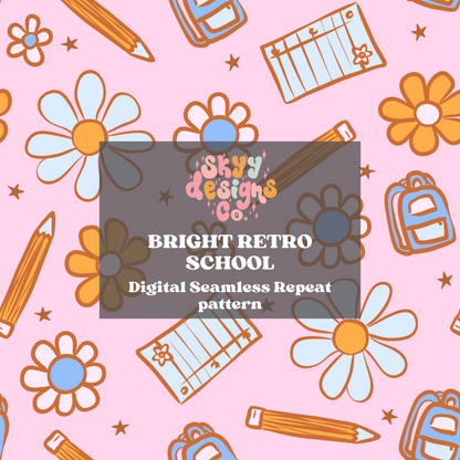 Retro School Floral Pattern