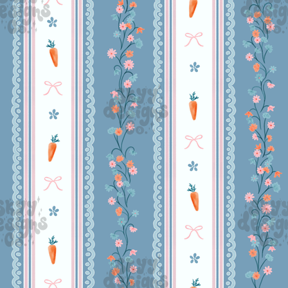 Easter Floral Stripe