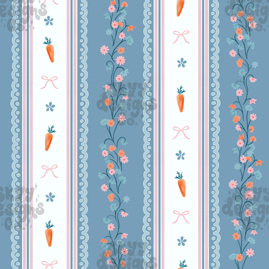 Easter Floral Stripe