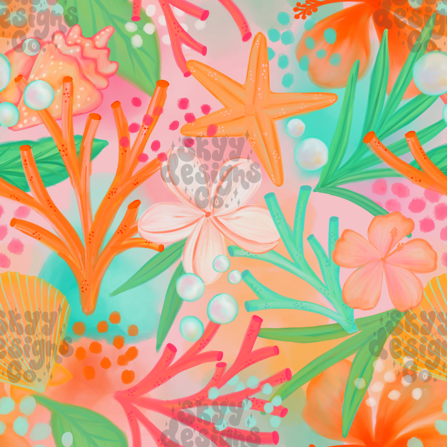 Bright Tropical Corals