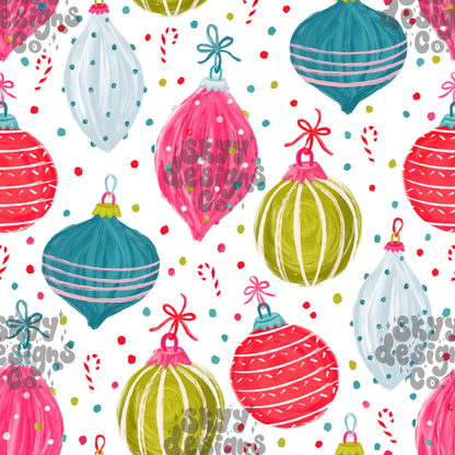 Festive Polka Dot Ornaments