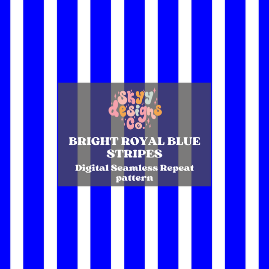 Bright blue stripes seamless pattern