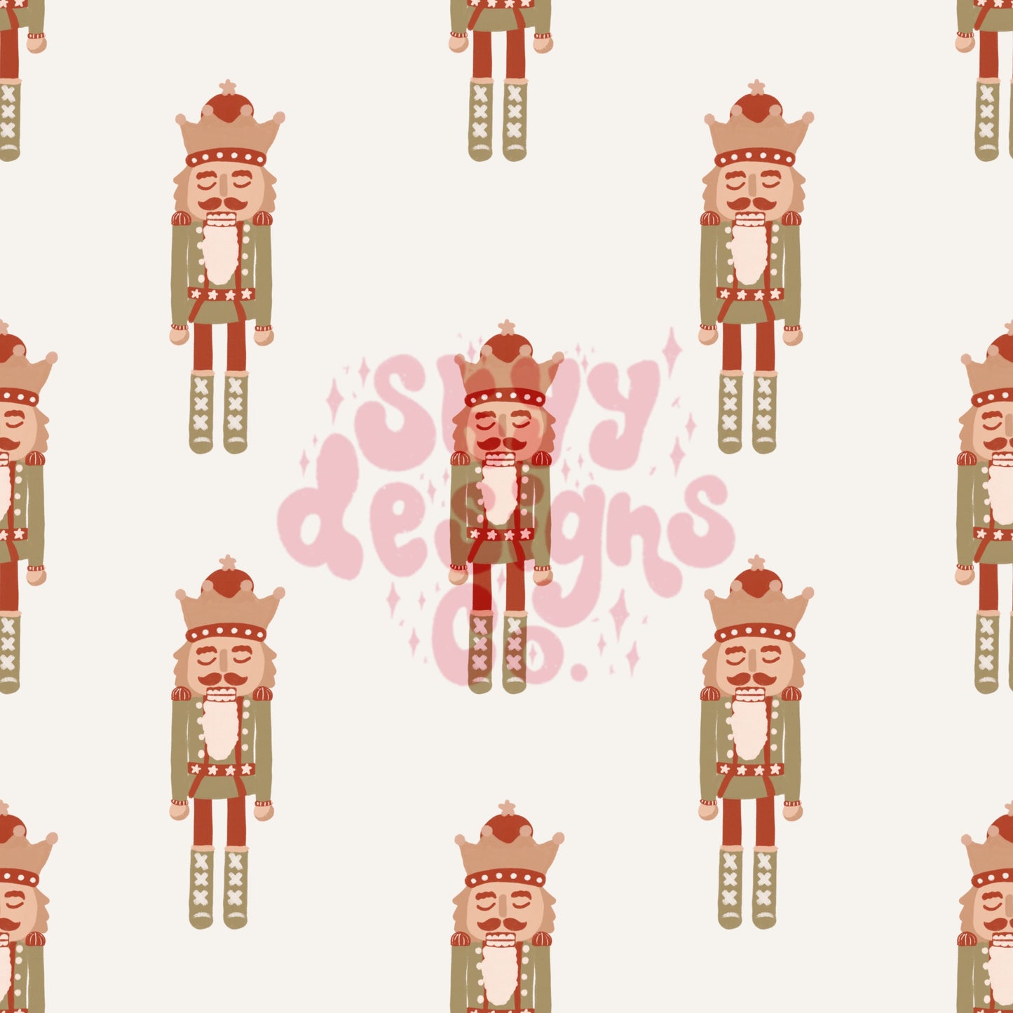 Nutcracker seamless pattern design