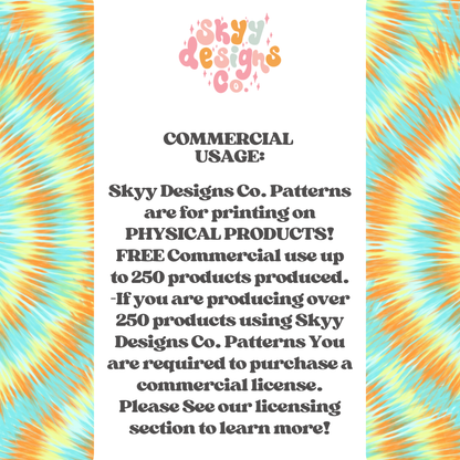 Bright Summer tie dye